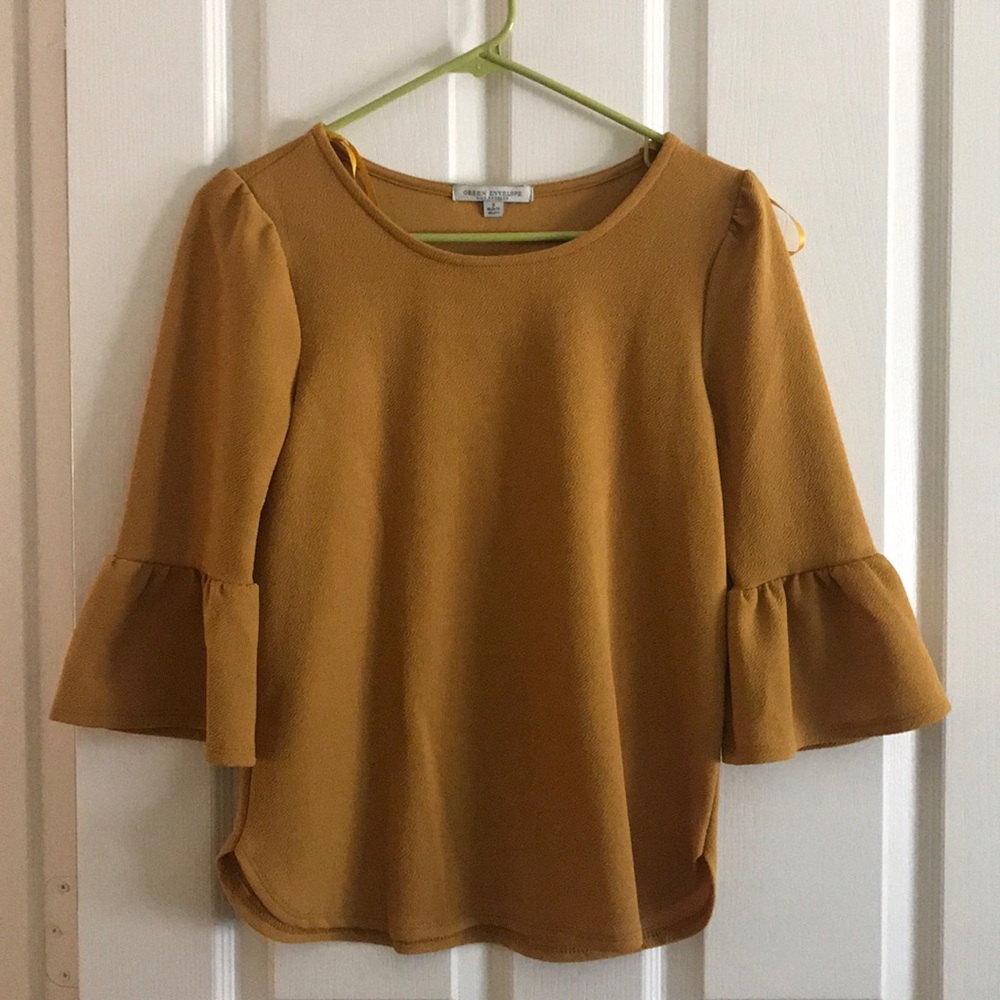 mustard yellow top